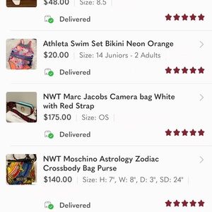 My recent sales rating